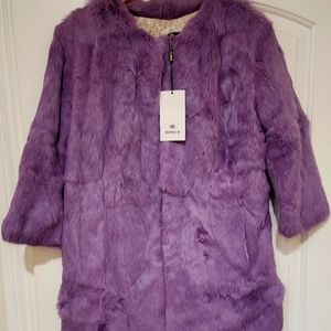 Real fur jacket, rabbit